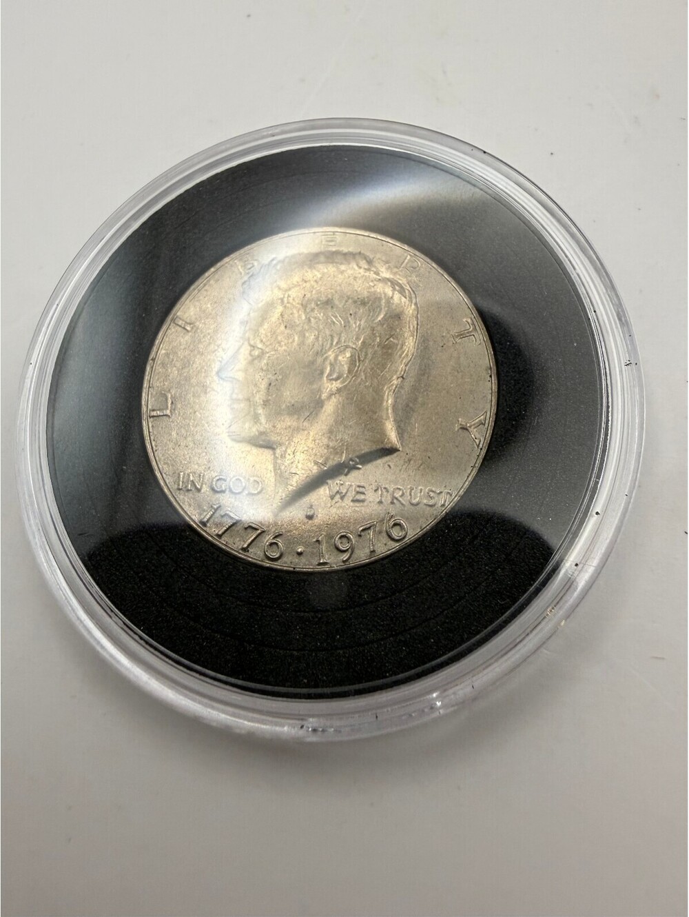 1976-D Kennedy Half Dollar Bicentennial Clad Coin Die Chip Error BU UNC